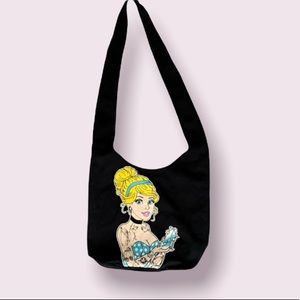Punk Princess Cinderella Sling Bag in Black